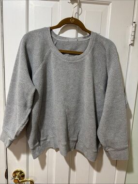 J Crew waffle knit sweater shirt